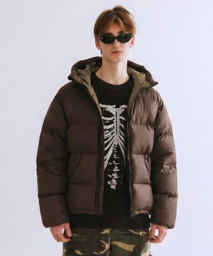 RG Duck Down Heavyweight Hoodie Jacket (Brown)