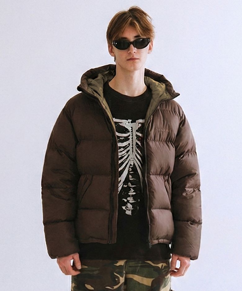 RG Duck Down Heavyweight Hoodie Jacket (Brown)