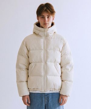 RG Duck Down Heavyweight Hoodie Jacket (Cream)