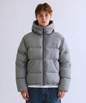 RG Duck Down Heavyweight Hoodie Jacket (Greyed Skyblue)
