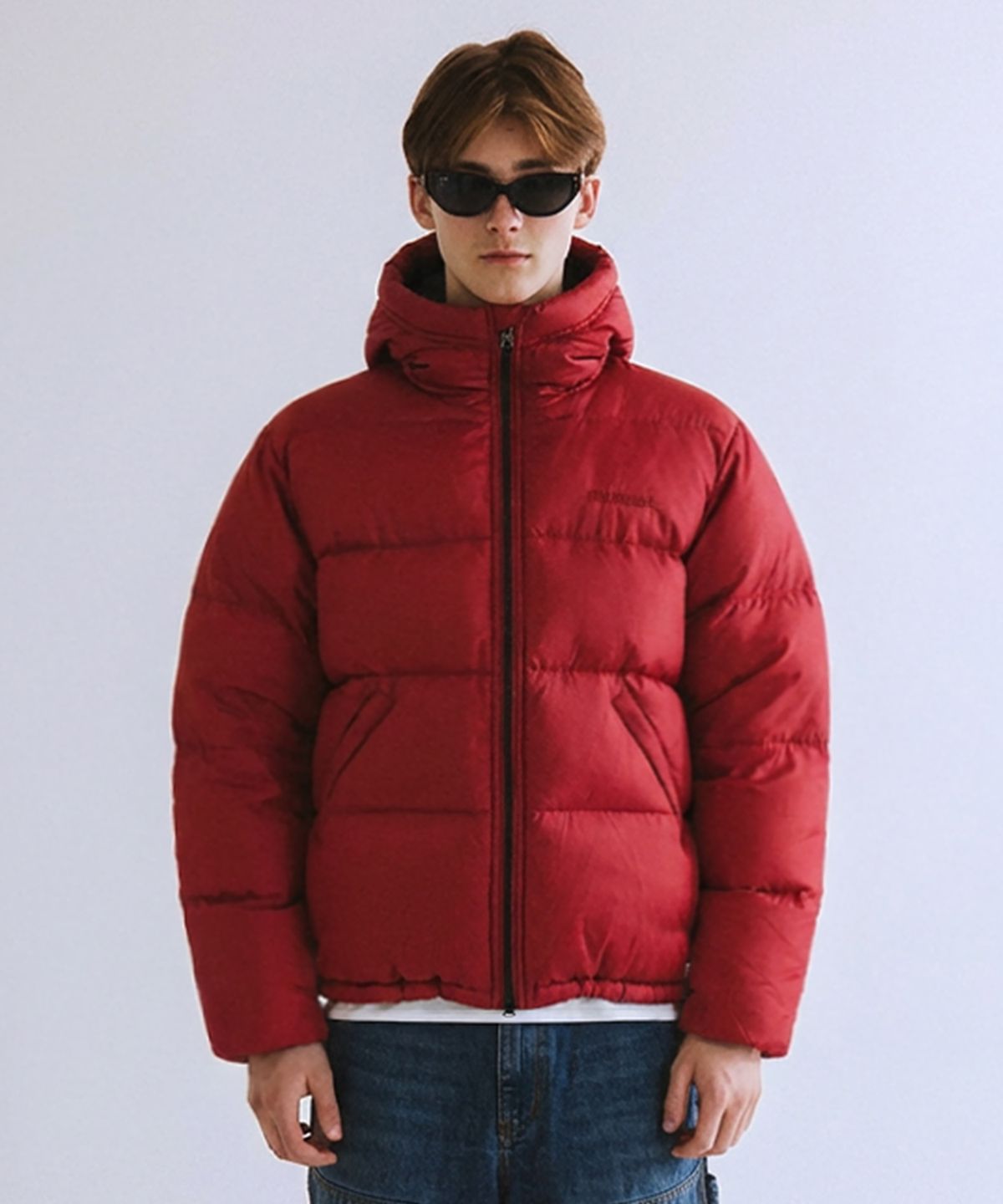 큐티에잇 가먼츠(QT8 GARMENTS) RG Duck Down Heavyweight Hoodie Jacket (Red)