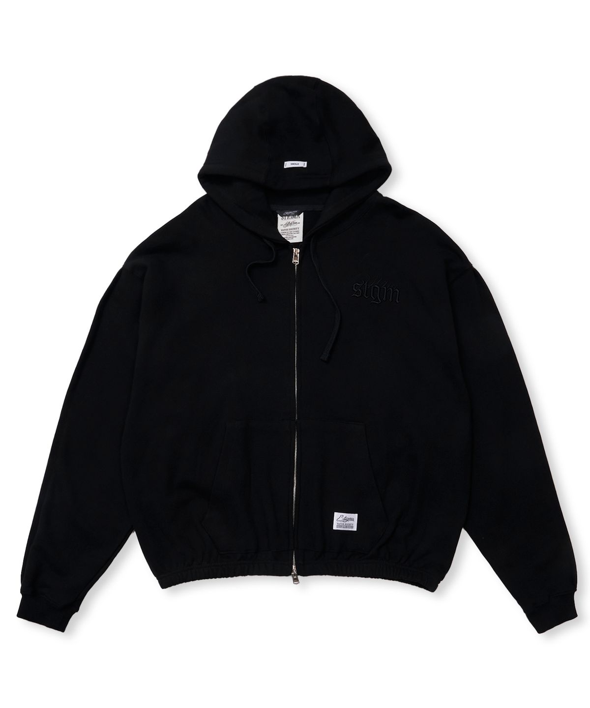스티그마(STIGMA) ML CROP ZIP-UP BLACK