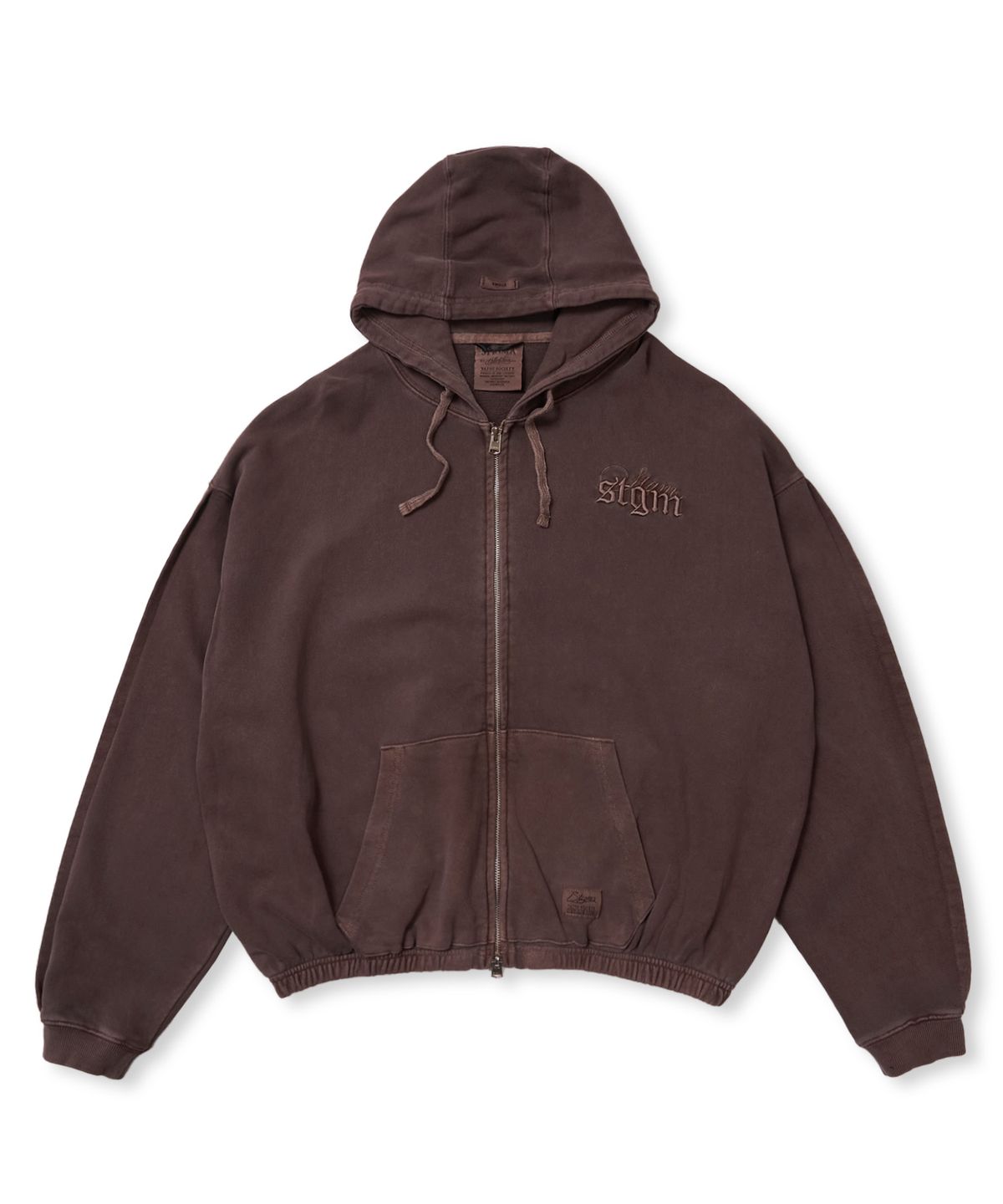 스티그마(STIGMA) PIGMENT ML CROP ZIP-UP BROWN