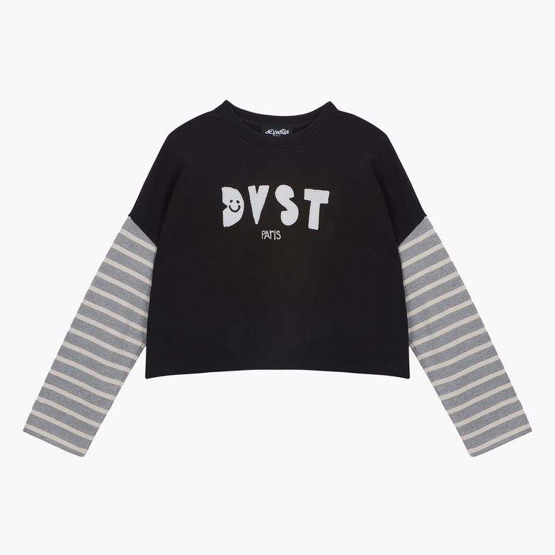 DVST 스트라이프 티셔츠 BLACK (S5FWTP002)
