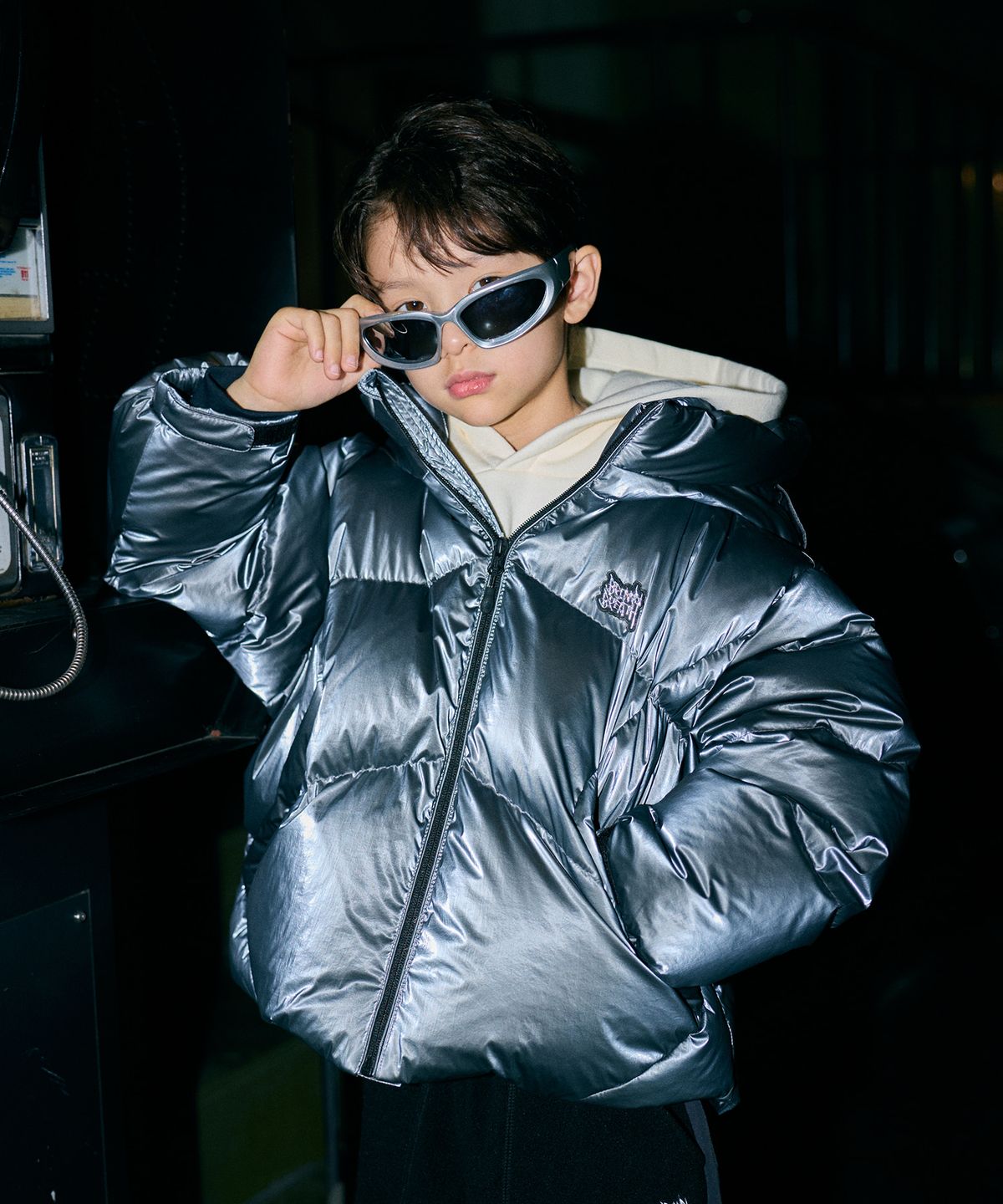 브라운브레스 키즈(BROWNBREATH KIDS) KIDS SHORT DOWN JUMPER - GREY