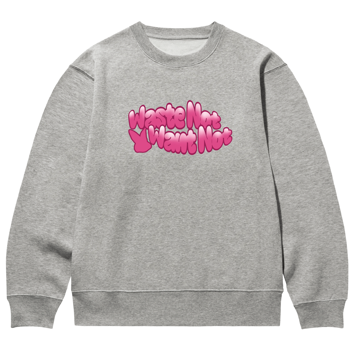 어썸어스(AWESOMEUS) WASTE NOT WANT NOT SWEAT SHIRTS_4 COLOR