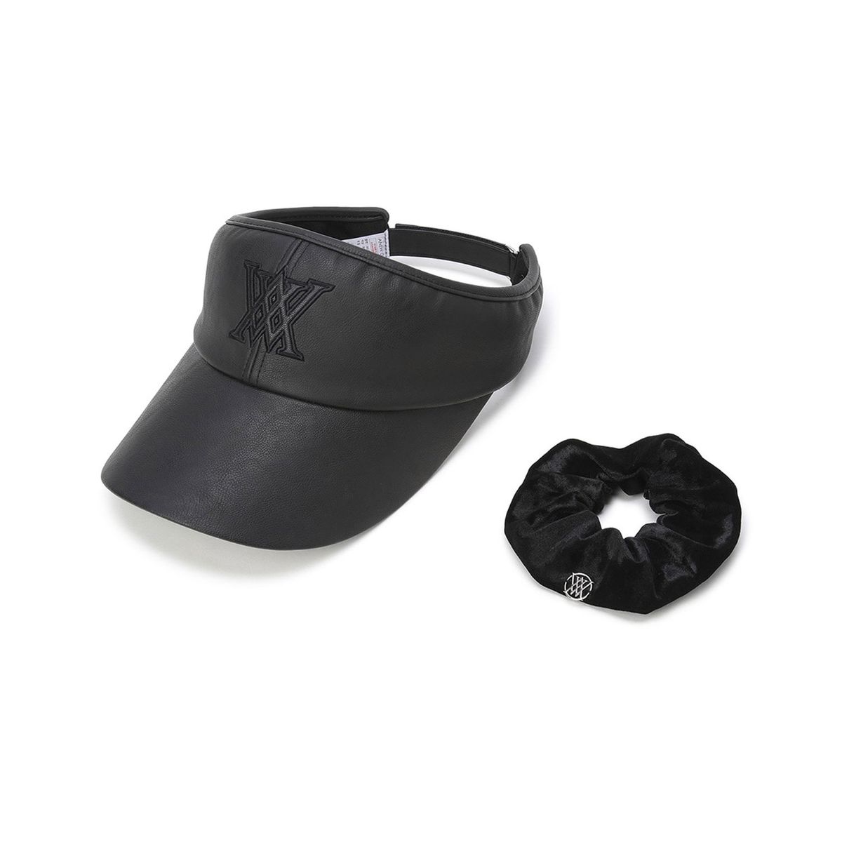 어뉴골프(ANEW GOLF) WOMEN LEATHERLIKE VISOR_BK