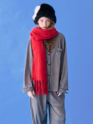 베이직 피치기모 커플잠옷 긴팔 파자마 상하의 세트