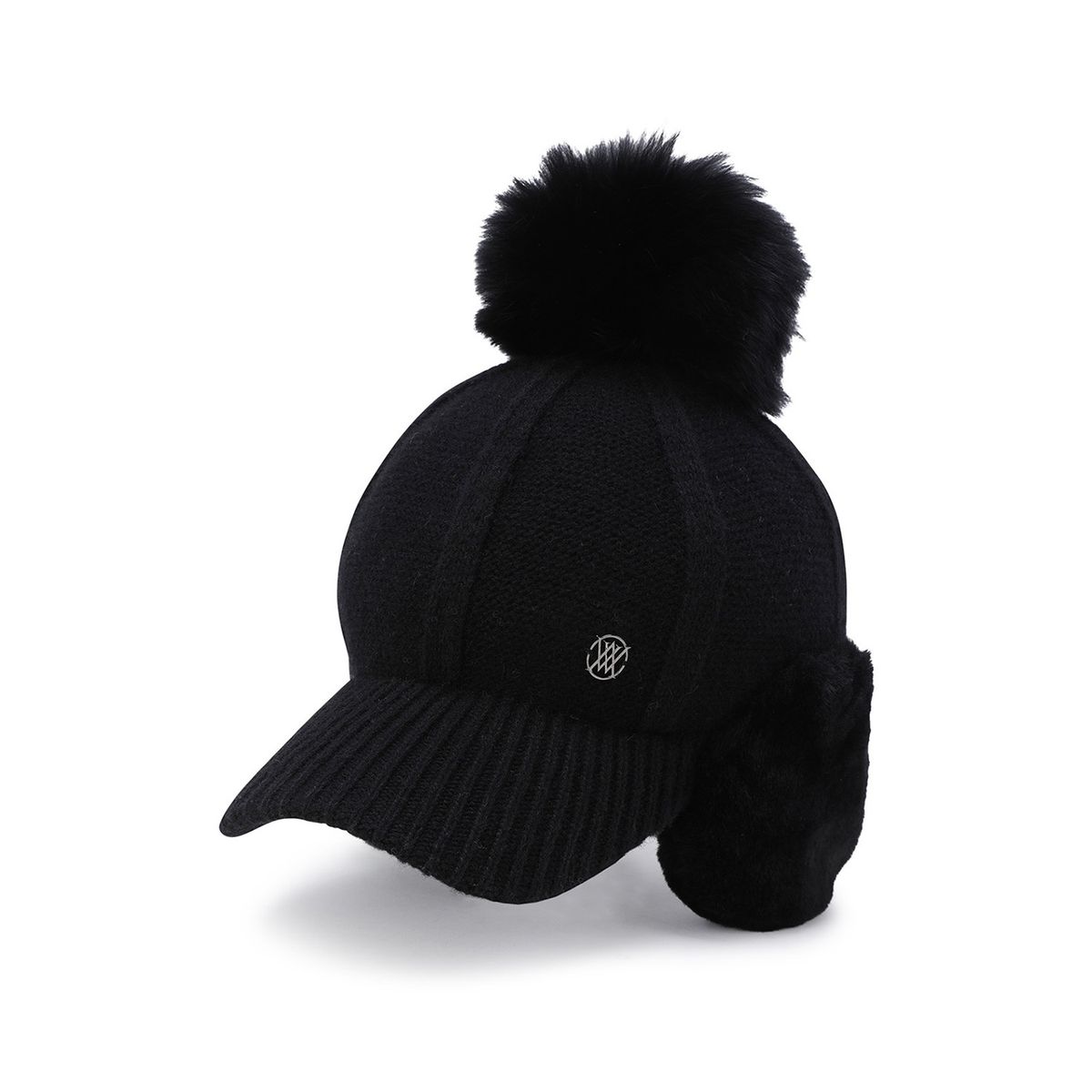 어뉴골프(ANEW GOLF) WOMEN LINE KNIT BALLCAP_BK