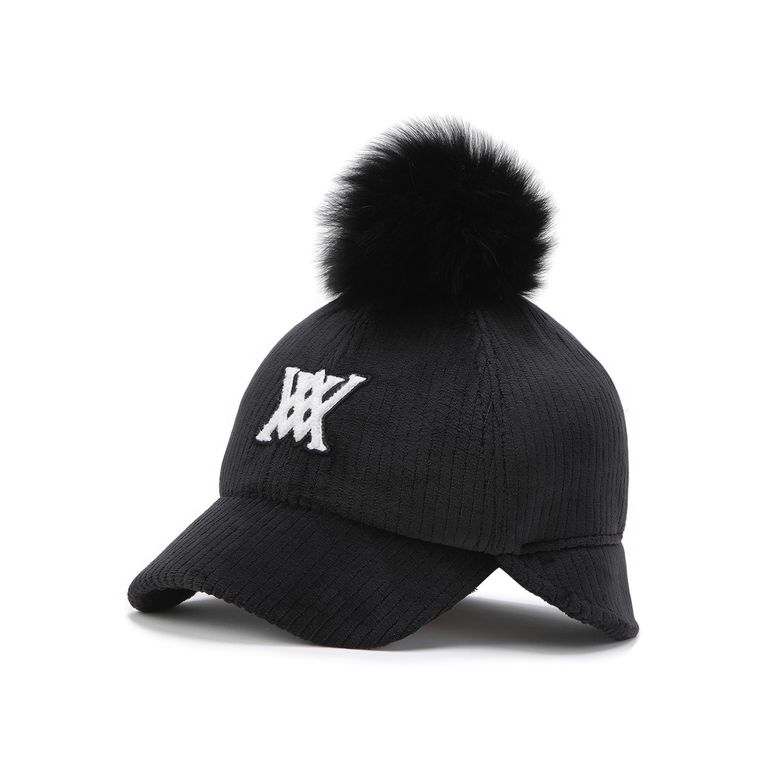 WOMEN SHORT EARFLAP CAP_BK
