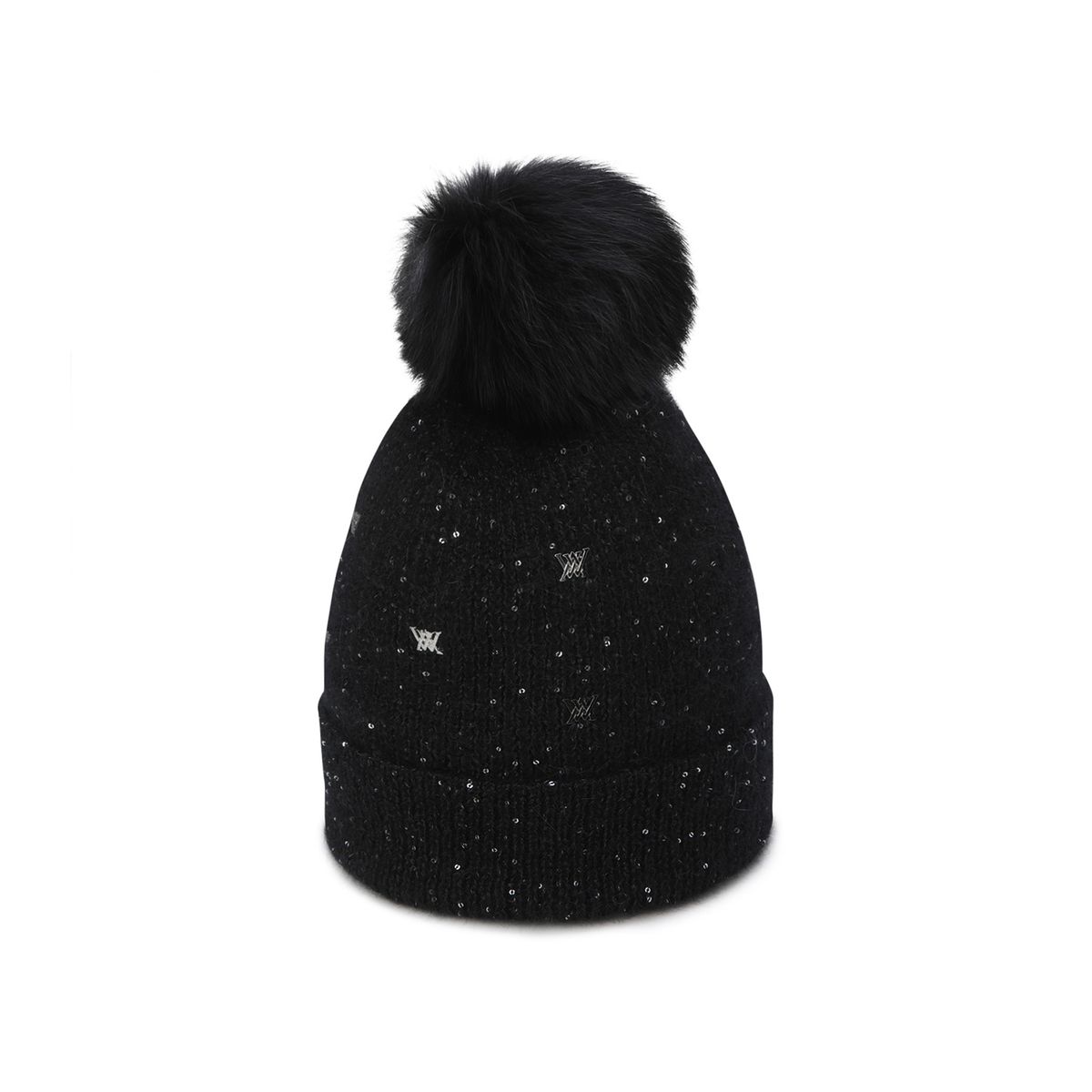 어뉴골프(ANEW GOLF) WOMEN TWINKLE BEANIE_BK