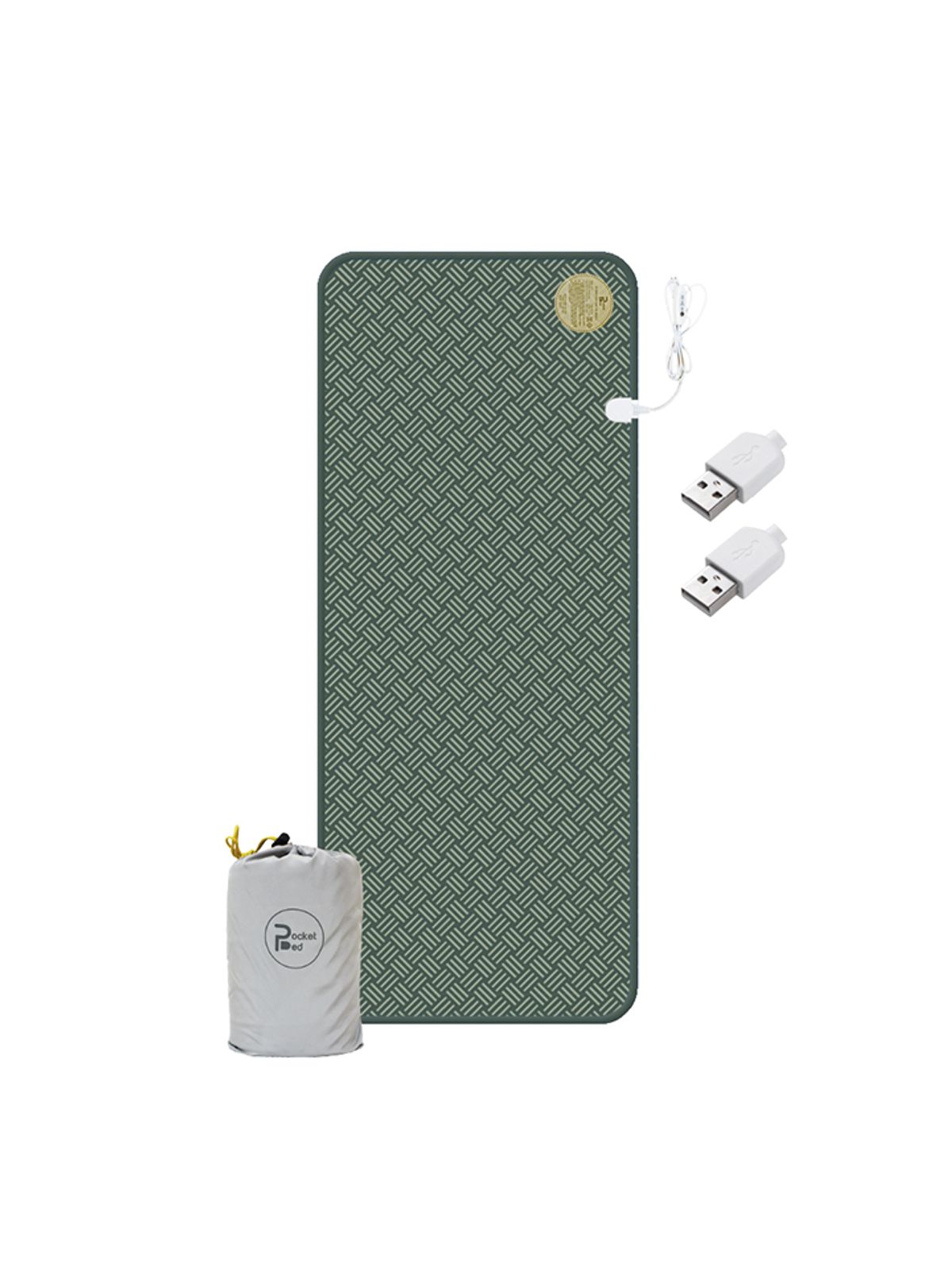 포켓베드(POCKETBED) USB 2구 전기온열매트 여행낚시캠핑차박백패킹 휴대용 접이식 온열매트