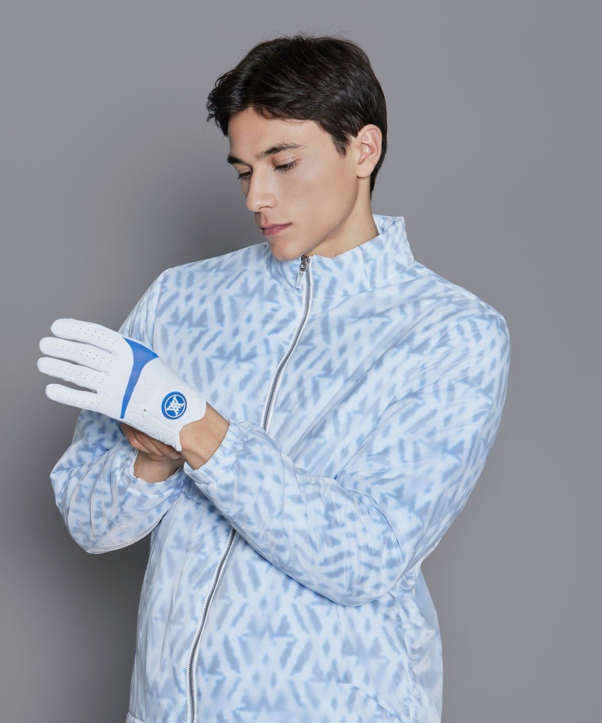 어뉴골프(ANEW GOLF) MEN WI LOGO PATTERN PADDED JACKET_RB
