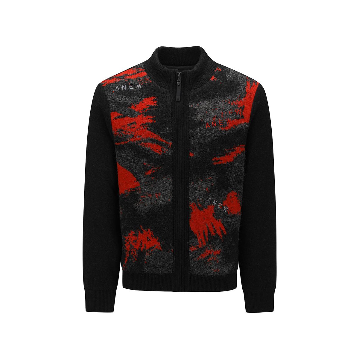 어뉴골프(ANEW GOLF) MEN WI BRUSHSTROKE WINDPROOF KNIT CARDIGAN_RE