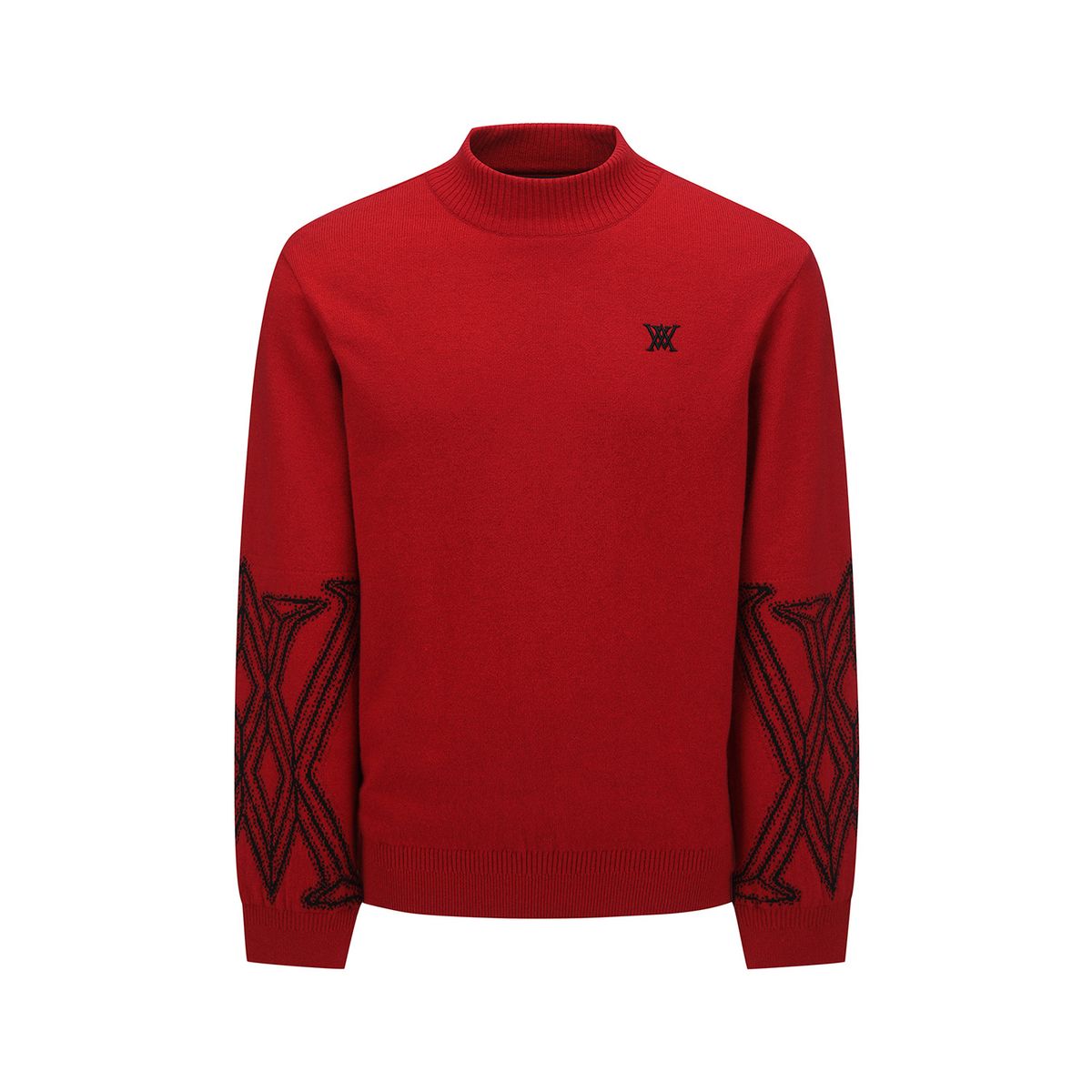 어뉴골프(ANEW GOLF) MEN WI FUZZY LOGO POINT SWEATER_RE
