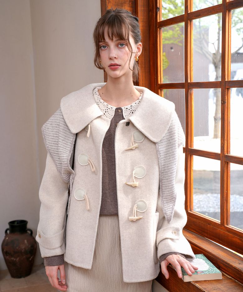 [WOOL]더플카라코트 (QYCT250454)