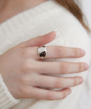 bold dome ring (R012_silver)