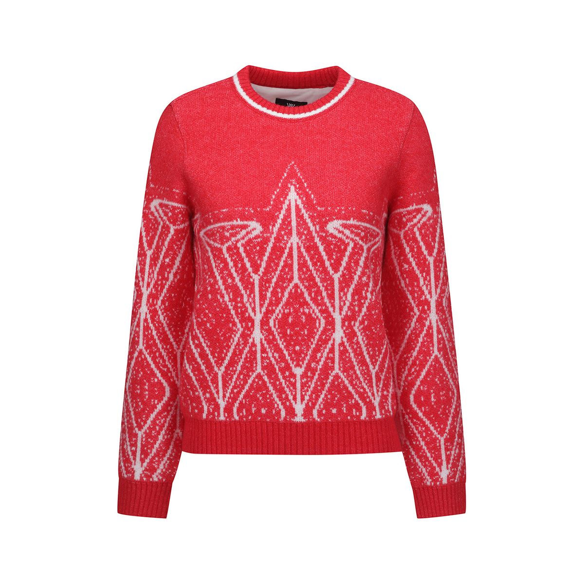 어뉴골프(ANEW GOLF) WOMEN WI FUZZY LOGO POINT SWEATER_RE