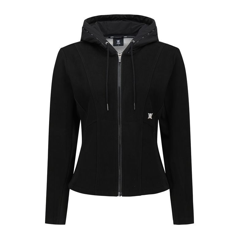 WOMEN WI HOODED MIDLAYER JACKET_BK