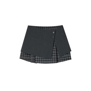 배색레이어드 스커트 AR3WS89C