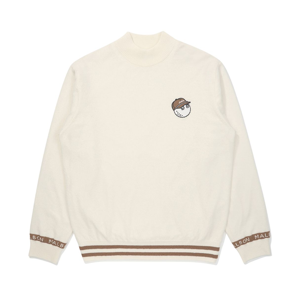 말본 골프(MALBON GOLF) 메리노 울 스웨터 IVORY (MAN)