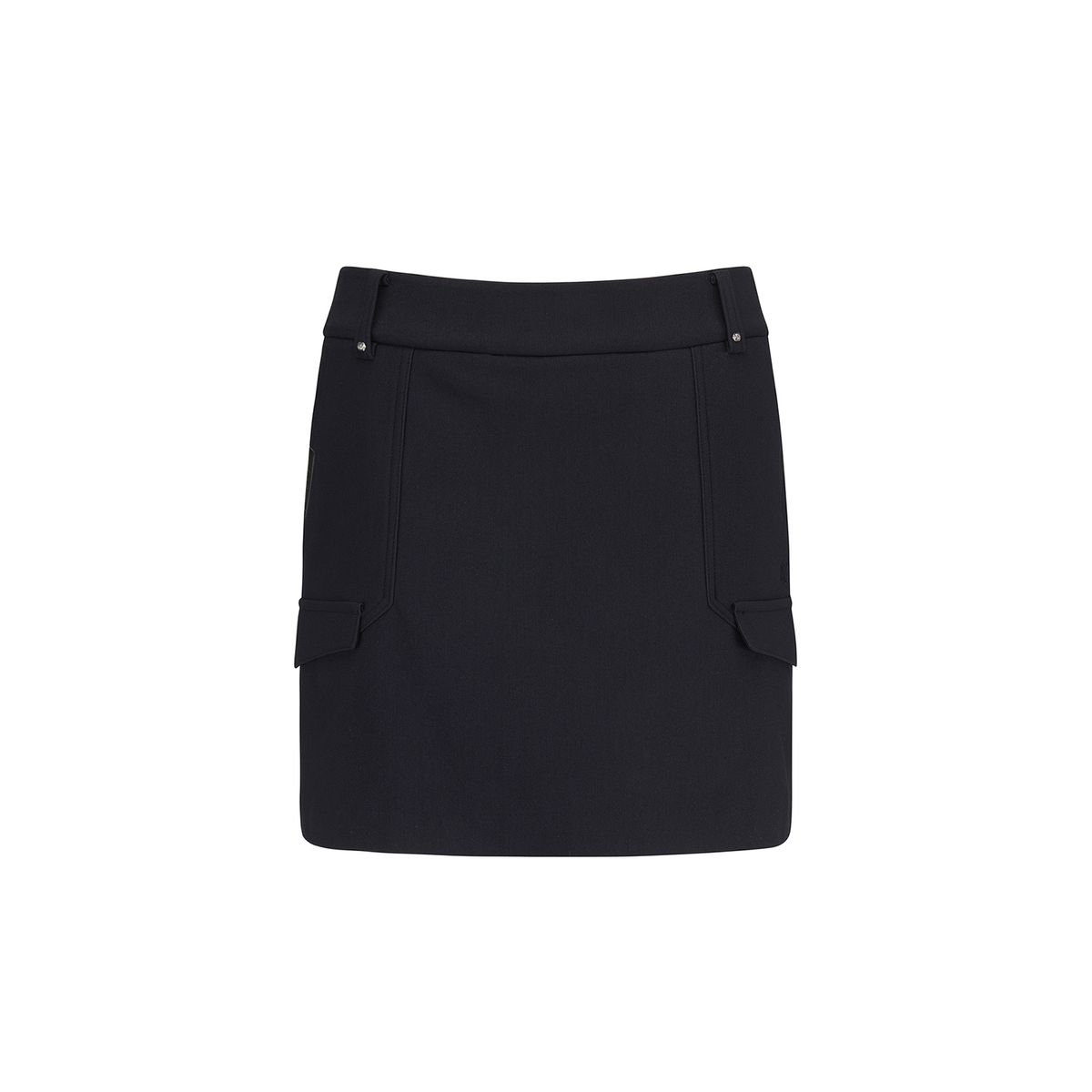 어뉴골프(ANEW GOLF) WOMEN WI BRUSHED FLEECE H LINE SKIRT_BK