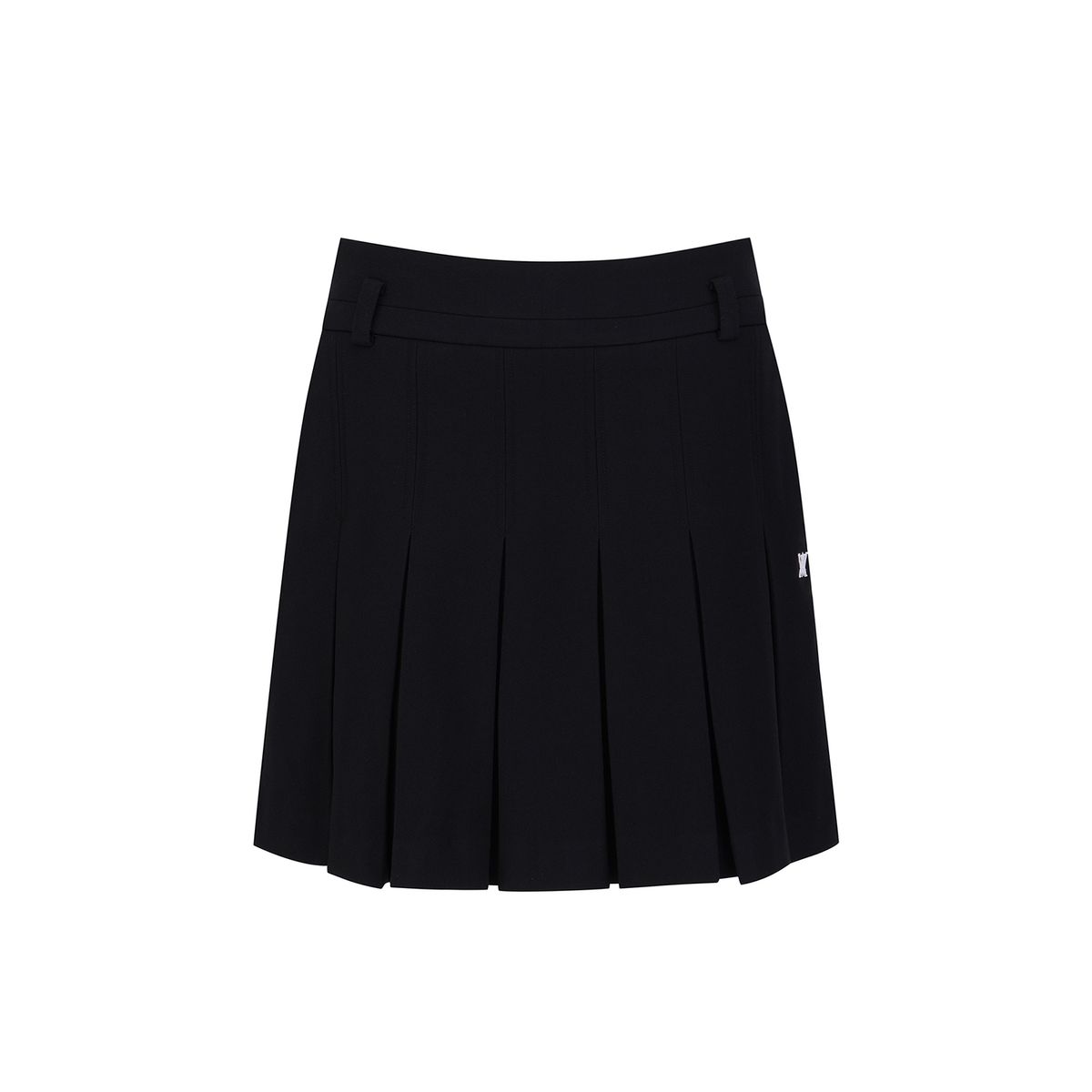 어뉴골프(ANEW GOLF) WOMEN WI BRUSHED FLEECE PLEATED SKIRT_BK