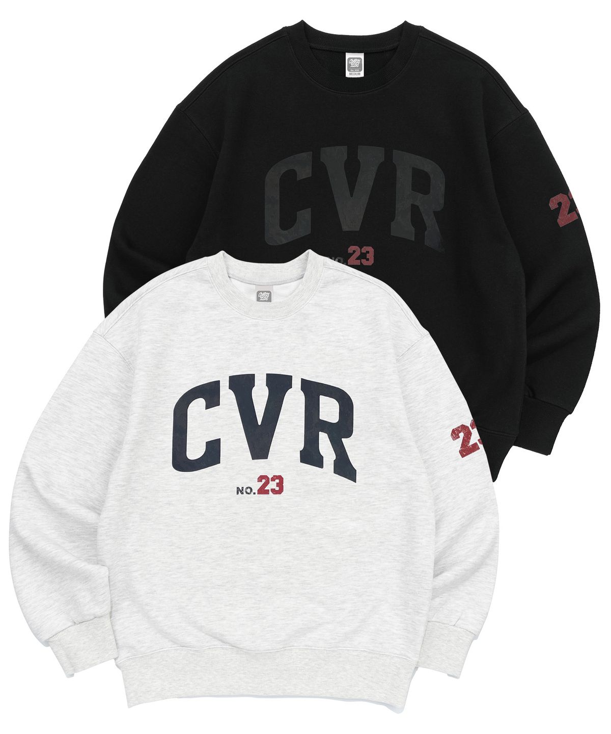 커버라이즈(COVERIZE) CVR 23 그래픽 맨투맨 (GRAY)