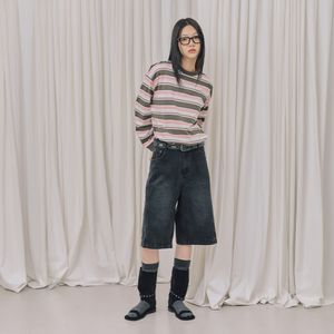 워싱 버뮤다 와이드 데님팬츠 AR3DP865