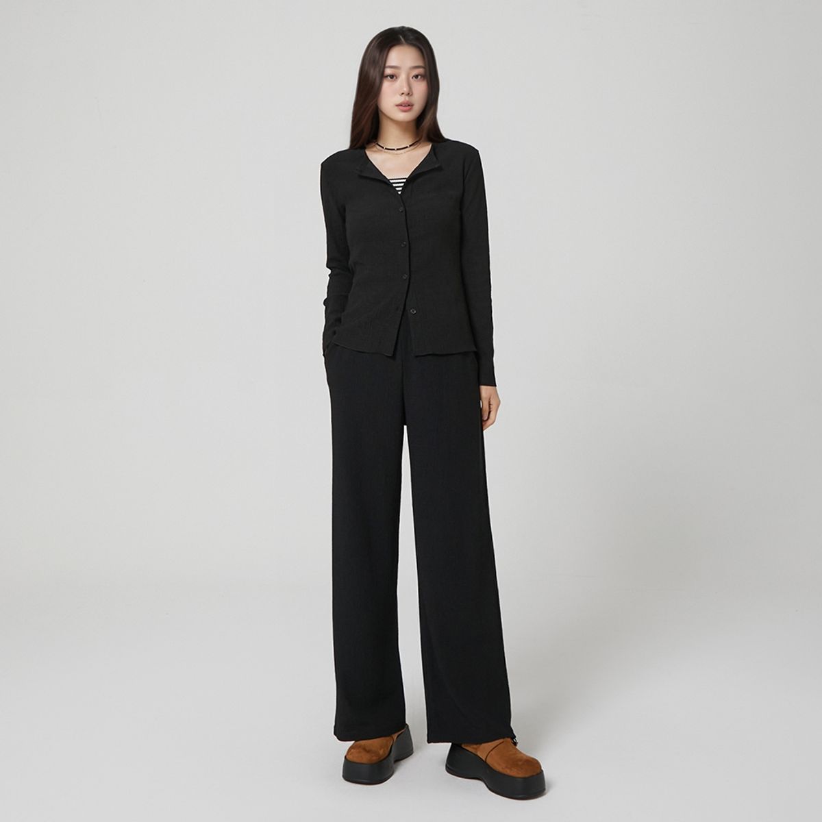 랩(LAP) 주름 밴딩팬츠 AR3WP864