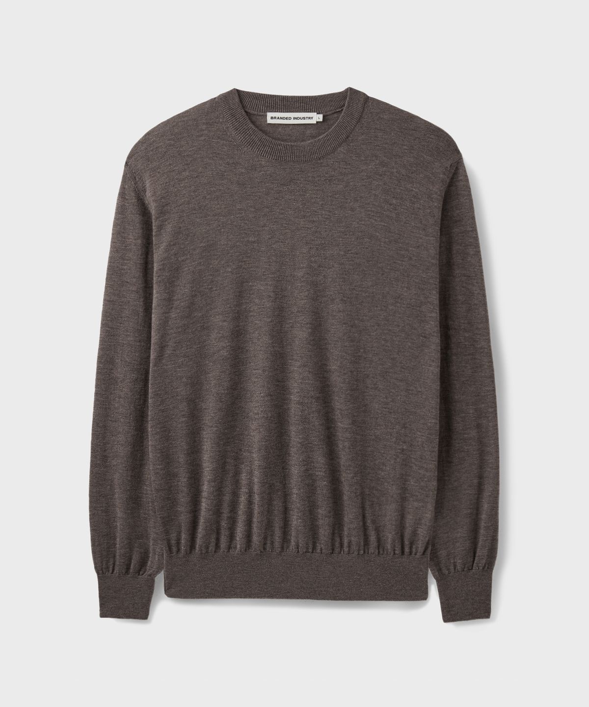 브랜디드(BRANDED) [SUPERIOR] ESSENTIAL SUPERFINE ROUND KNIT [TAUPE BROWN]