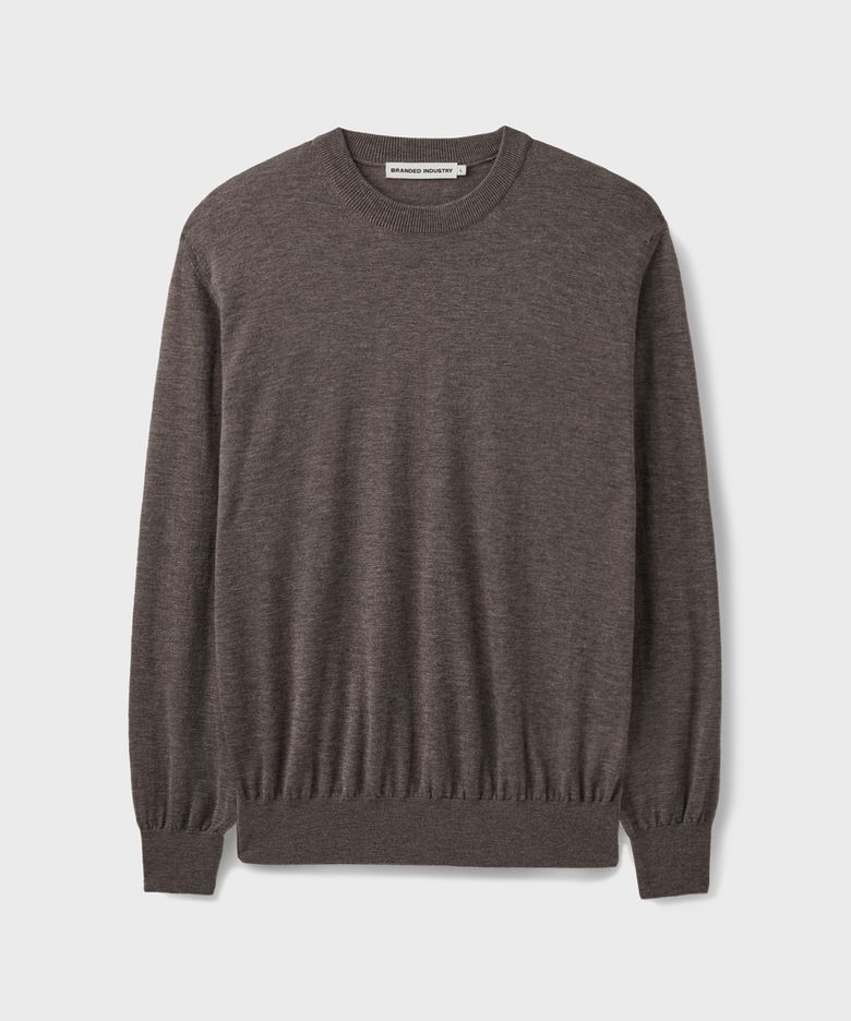 [SUPERIOR] ESSENTIAL SUPERFINE ROUND KNIT [TAUPE BROWN]