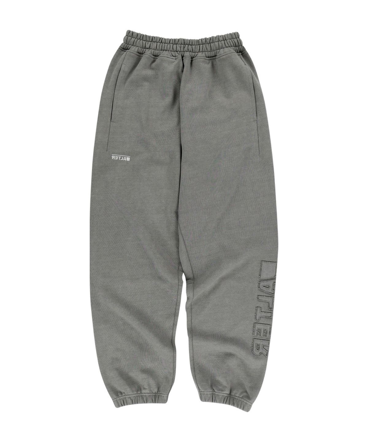 얼터 스튜디오(ALTER STUDIO) Pigment Applique Jogger Pants_L/Grey