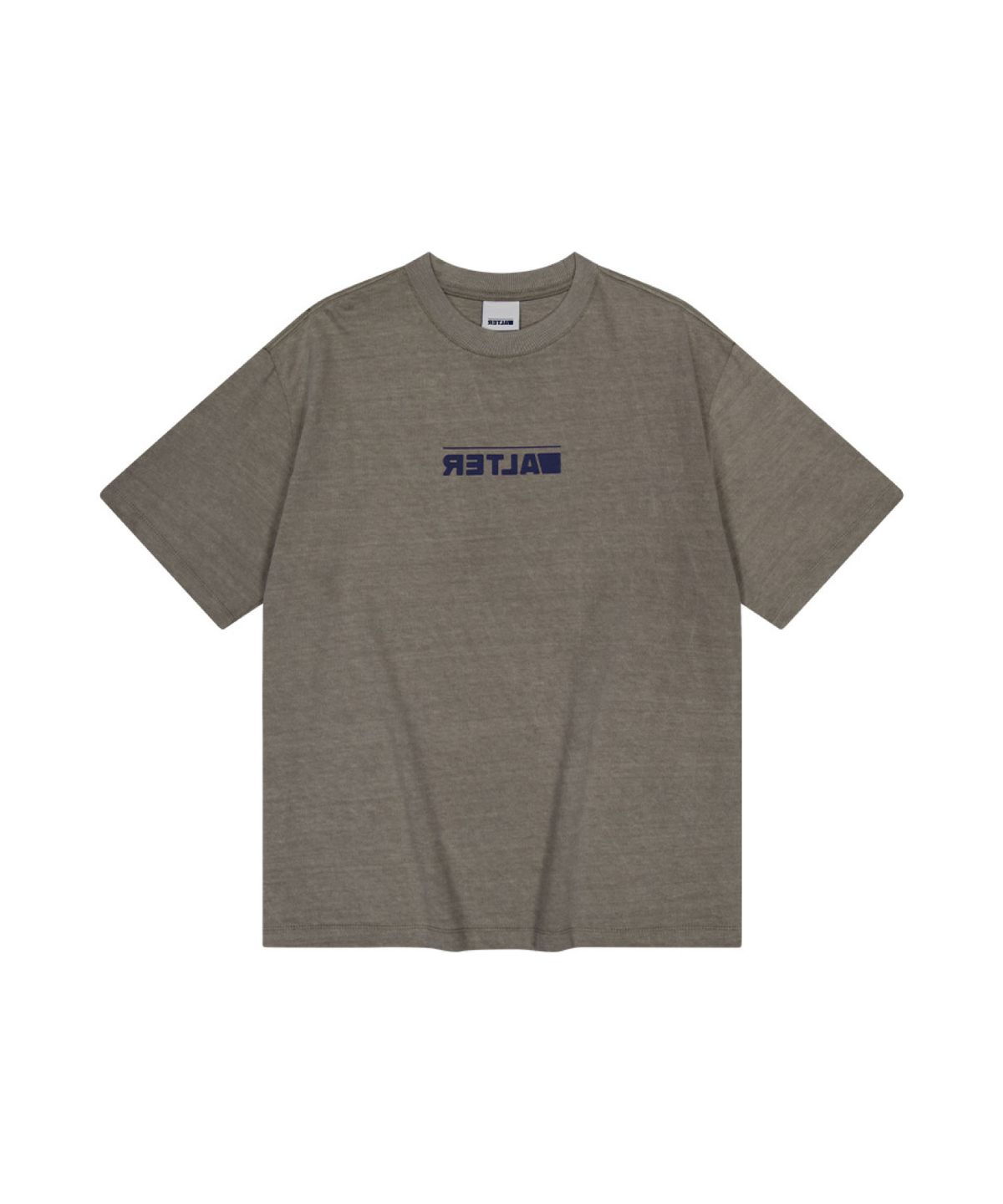 얼터 스튜디오(ALTER STUDIO) Pigment Neat Logo T-shirt_Khaki