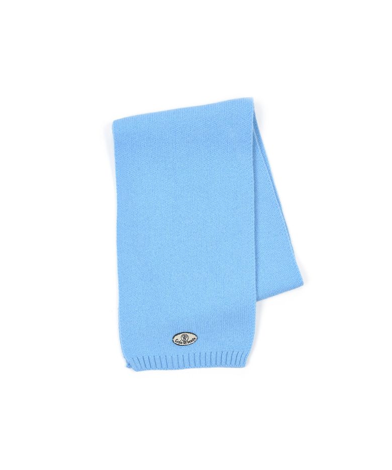 Mini Logo Wool Muffler [Sky Blue]
