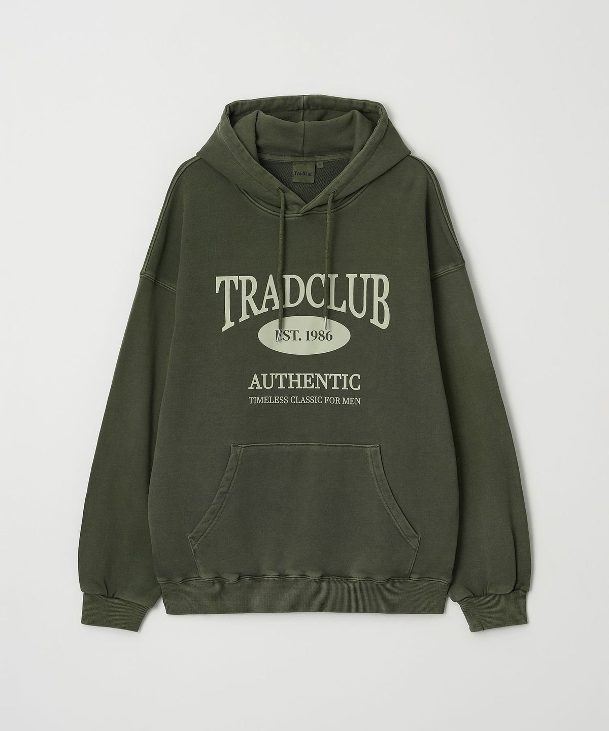 트래드클럽(TRADCLUB) 글래스고 피그먼트 워싱 오버 후드티 5컬러
