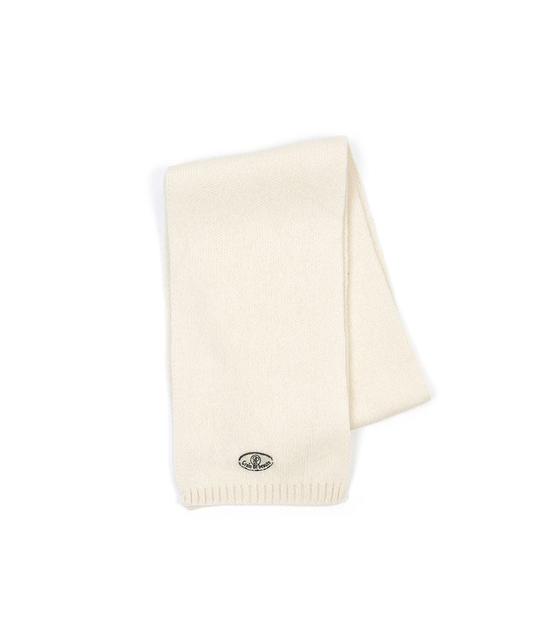 Mini Logo Wool Muffler [Ivory]