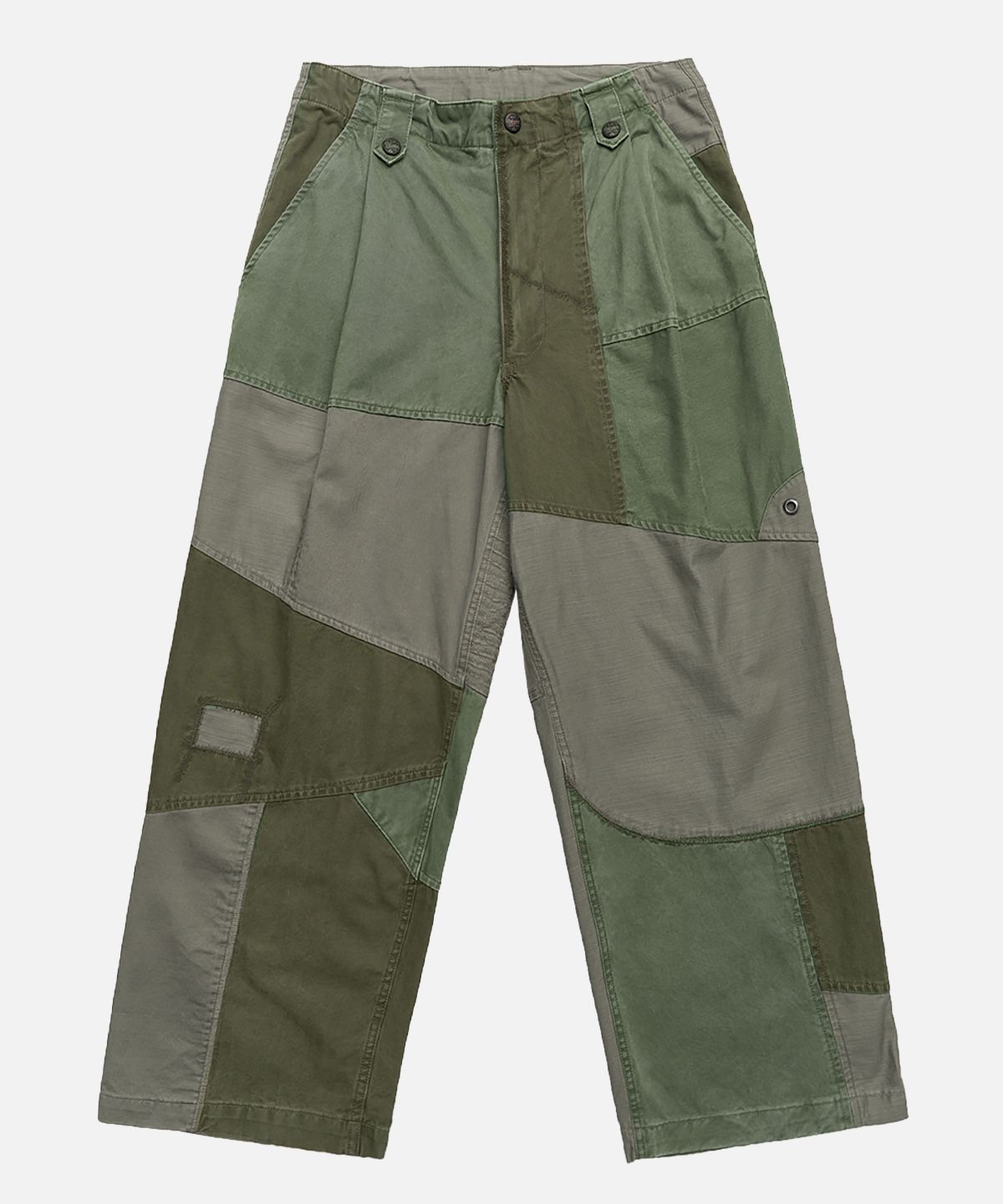 미드업데이트(MIDUPDATE) Patchwork Military Pants_Green