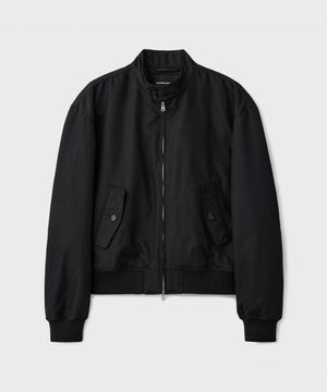 COTTON HERRINGTON JACKET [BLACK]