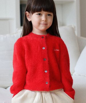 [KIDS]앙고라 가디건 레드