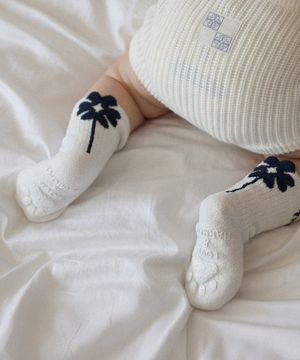 [ACC]플라워 수면양말 화이트