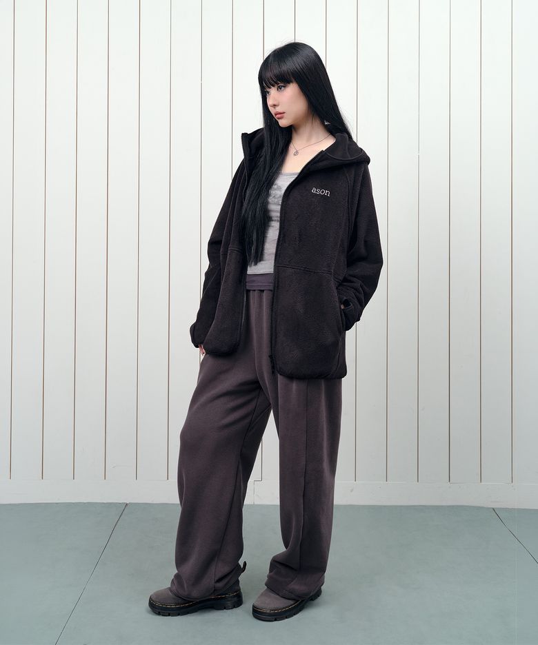 MIA FLEECE PANTS / CHARCOAL