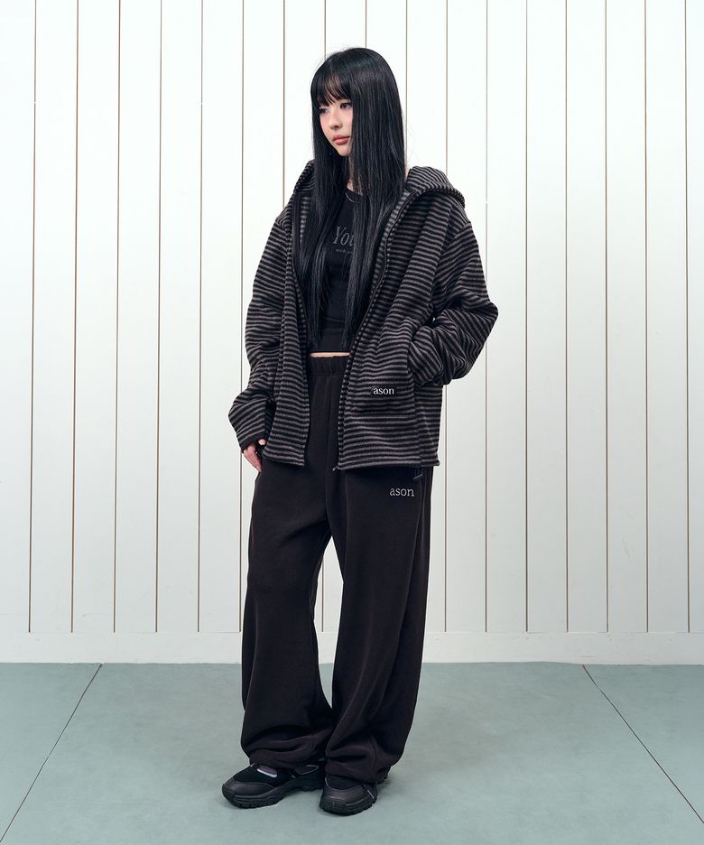MIA FLEECE PANTS / BLACK