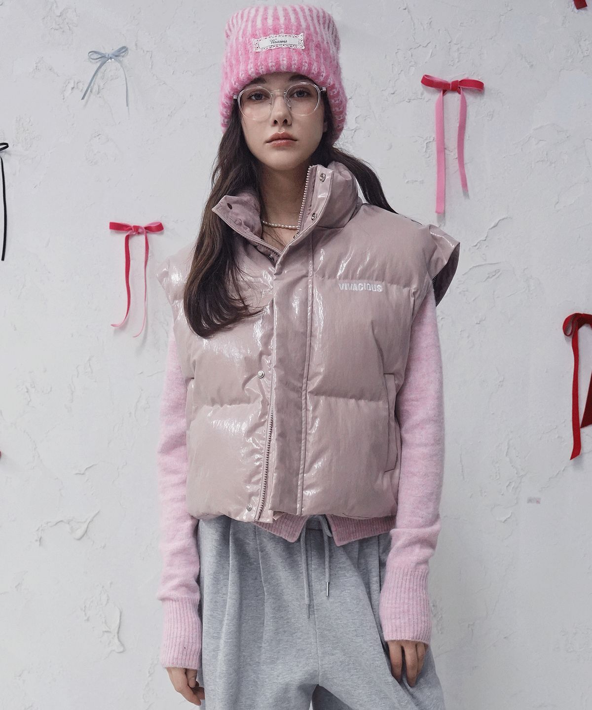비바셔스(VIVACIOUS) Joie Puffer Vest PINK