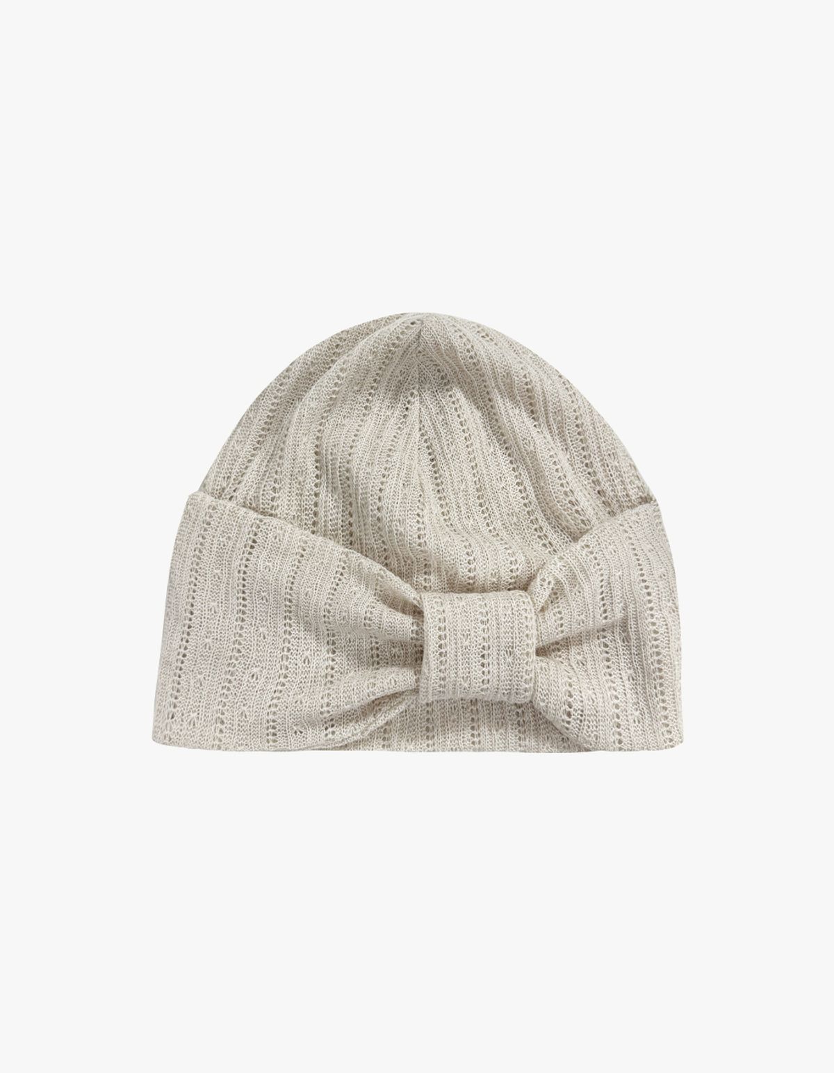 시오(SIO) RIBBON KNIT BEANIE [IVORY]