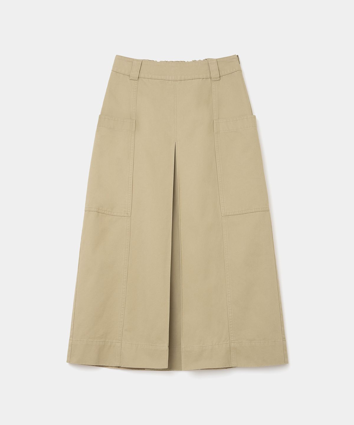 유니폼브릿지(UNIFORM BRIDGE) pocket long skirt(womens) beige