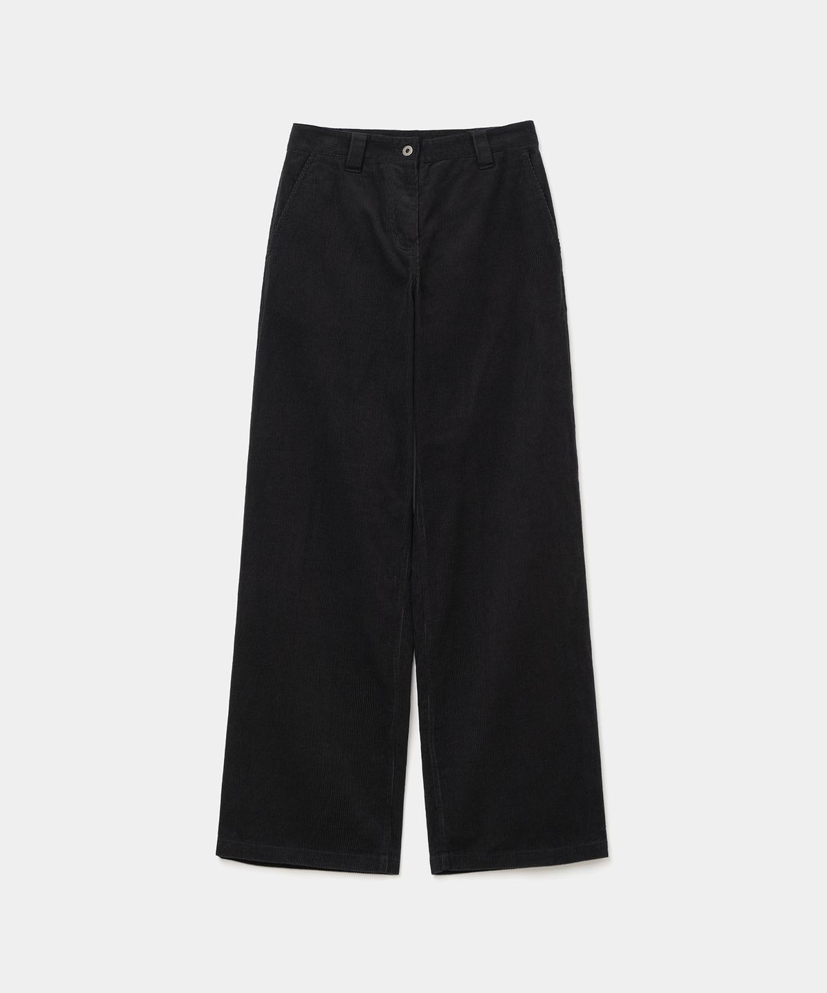 유니폼브릿지(UNIFORM BRIDGE) corduroy pants wide fit(womens) black