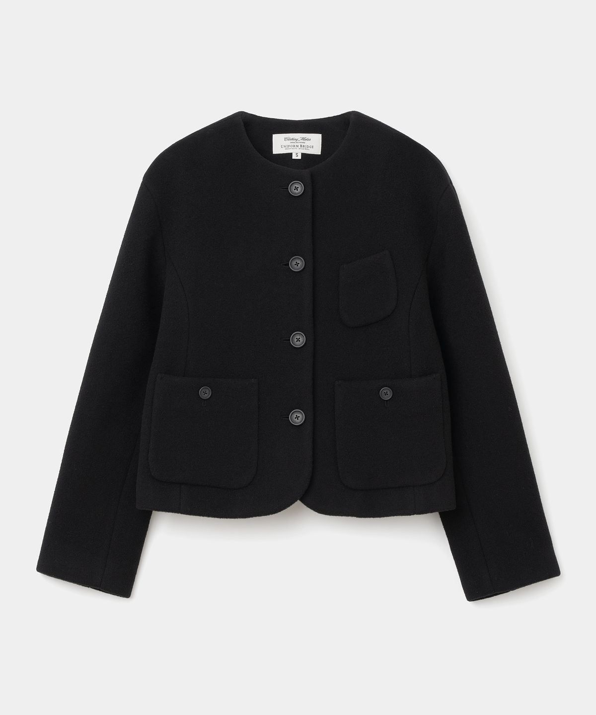 유니폼브릿지(UNIFORM BRIDGE) wool short jacket(womens) black