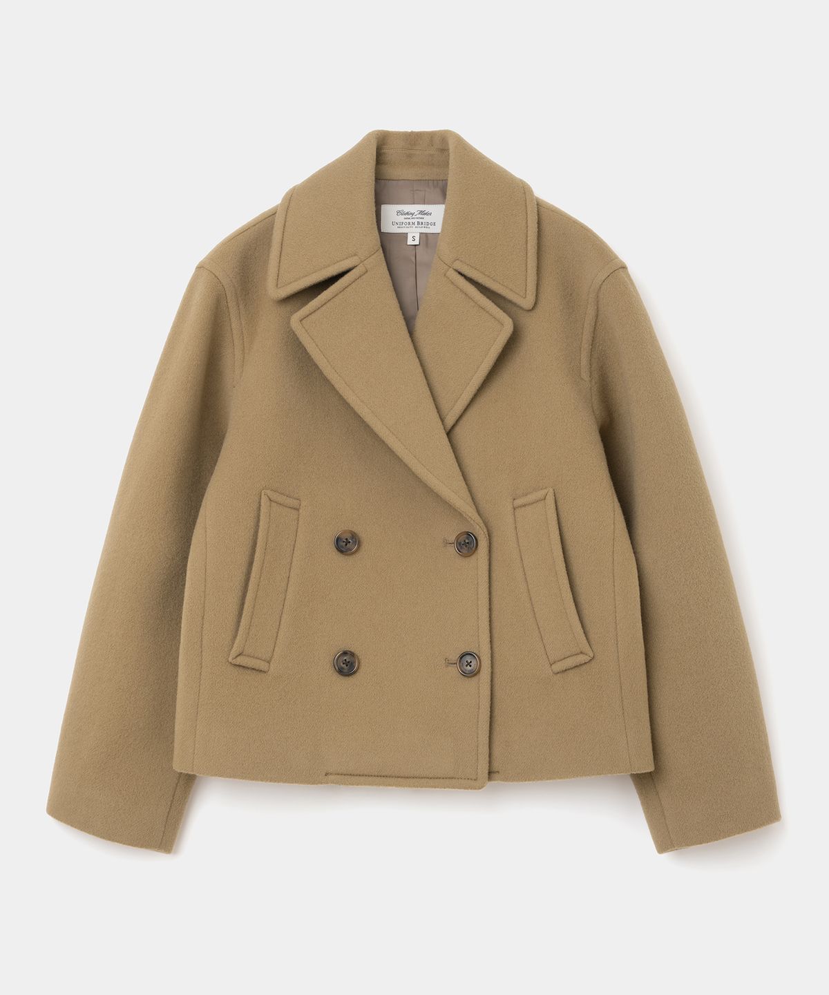 유니폼브릿지(UNIFORM BRIDGE) wool pea coat(womens) beige