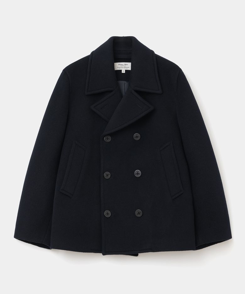 wool pea coat dark navy